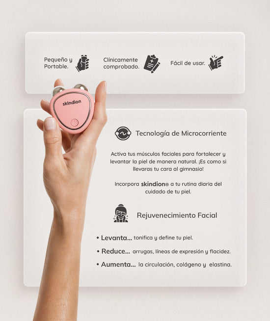 Dispositivo de Rejuvenecimiento Facial Skindion Rosa - Skindion